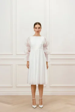 Fleur organza midiklänning