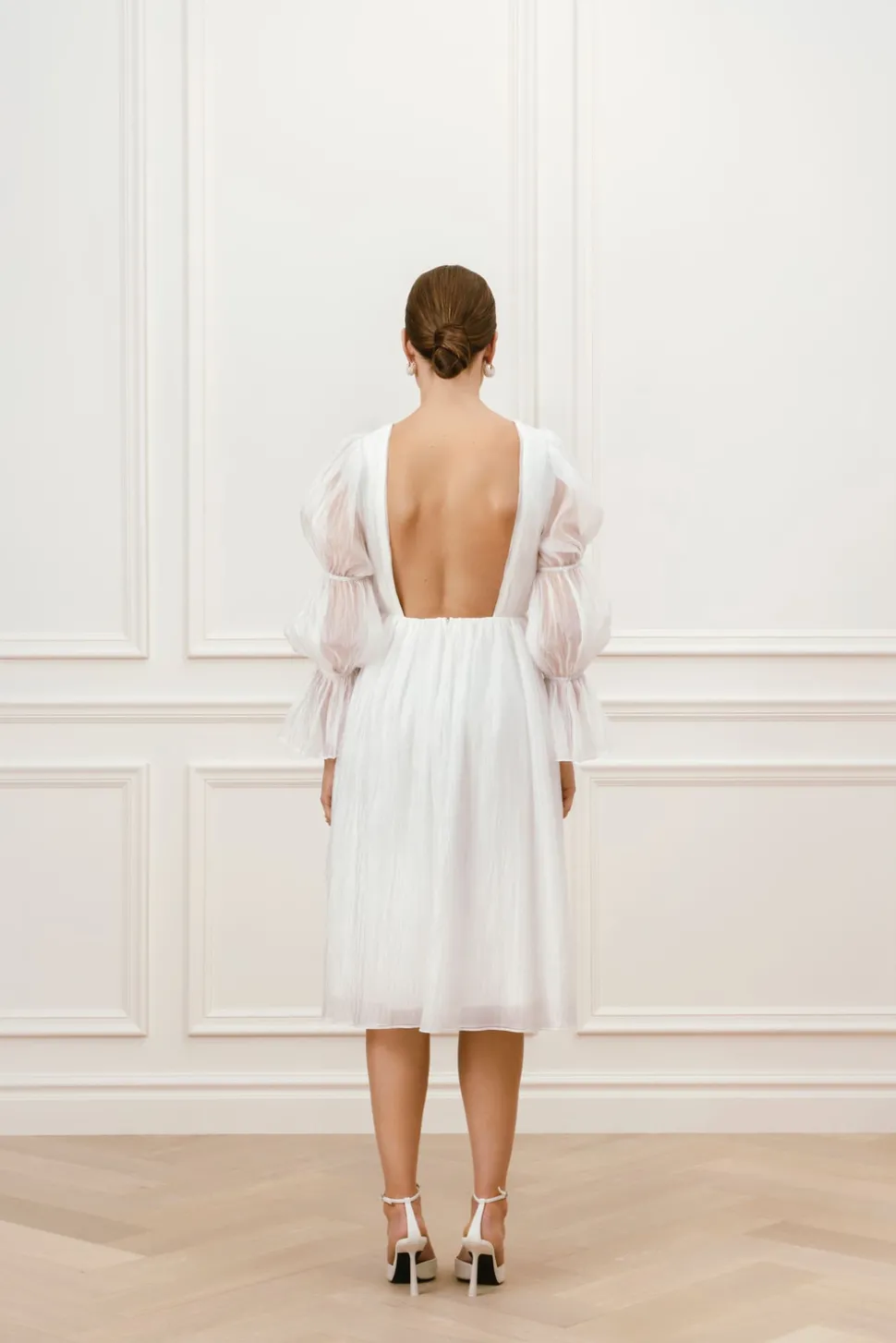 Fleur organza midiklänning